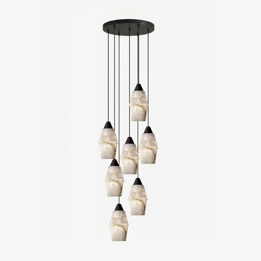 Pavilion Alabaster Cluster Chandelier - Vakkerlight
