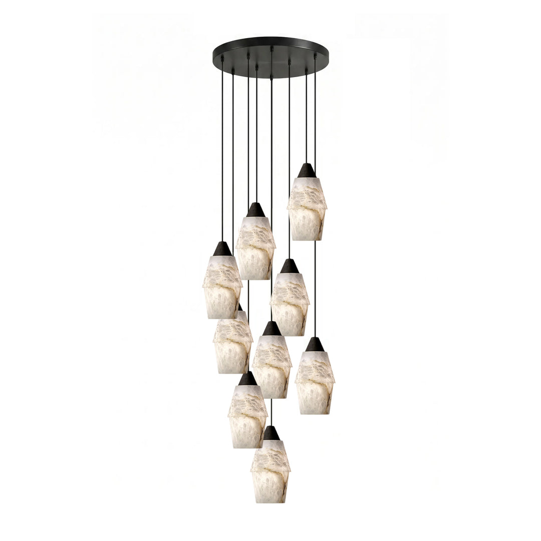 Pavilion Alabaster Cluster Chandelier - Vakkerlight