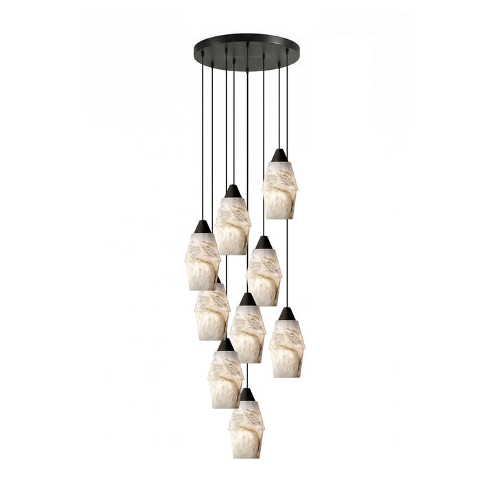 Pavilion Alabaster Cluster Chandelier - Vakkerlight