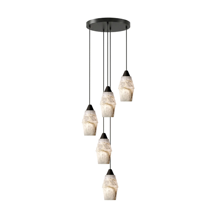 Pavilion Alabaster Cluster Chandelier - Vakkerlight