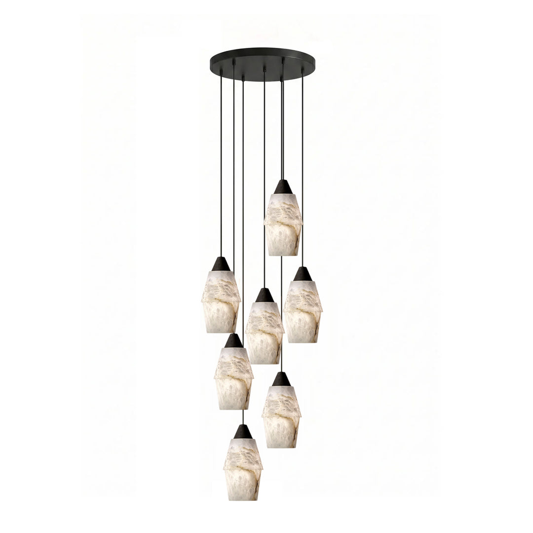 Pavilion Alabaster Cluster Chandelier - Vakkerlight