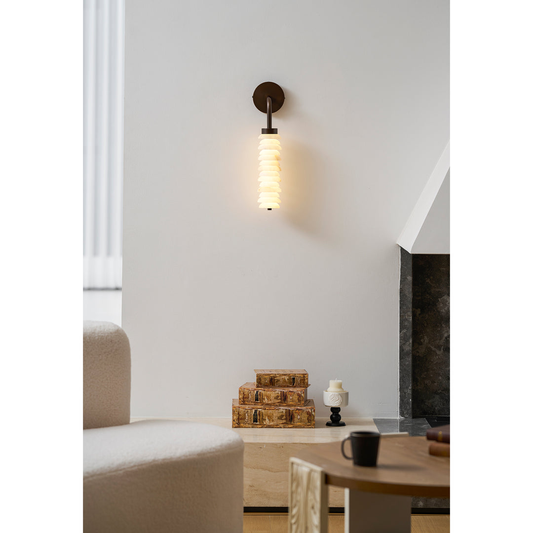 Helix Alabaster Wall Lamp - Vakkerlight