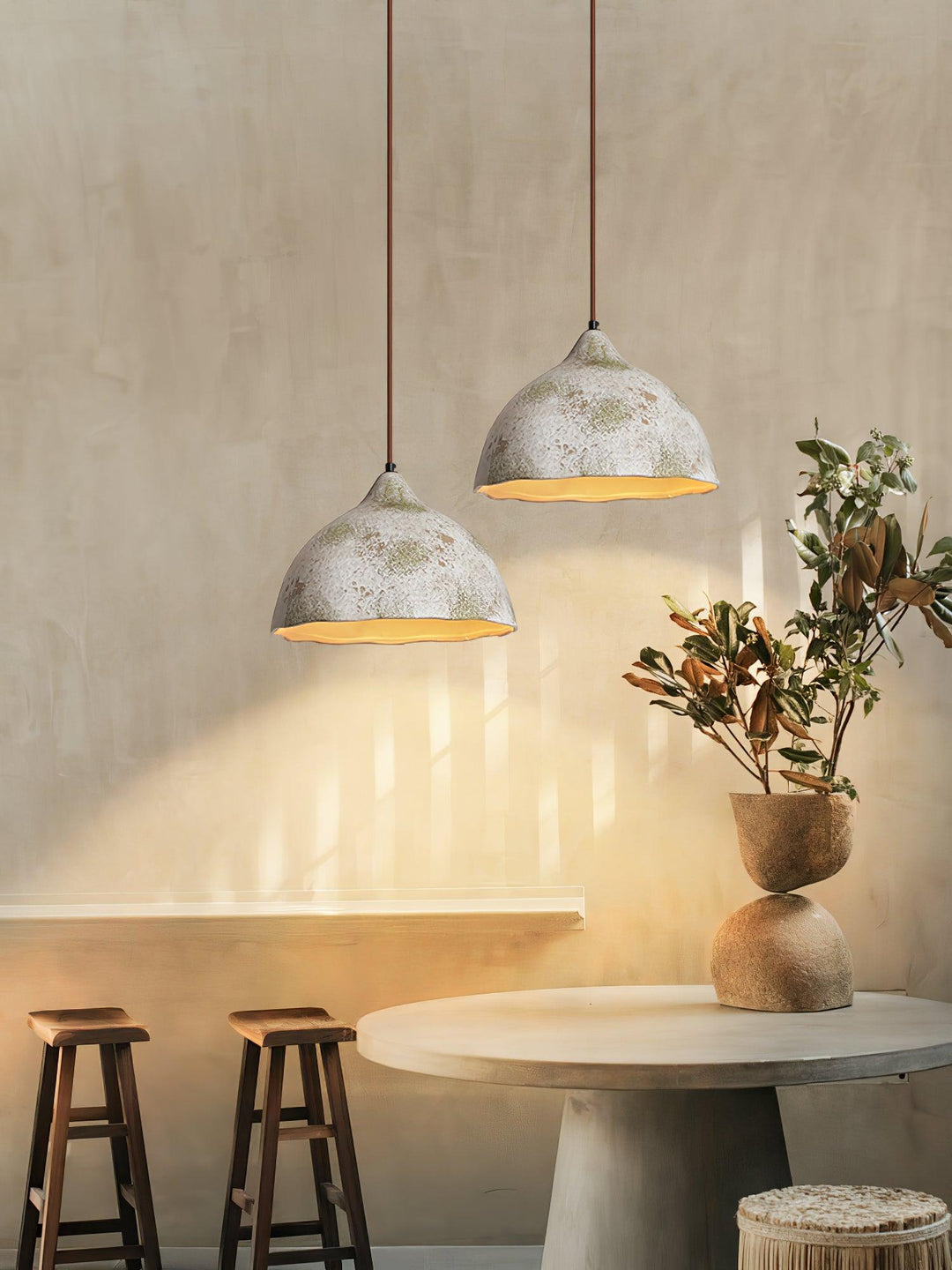 Pear Shape Ceramic Pendant Light - Vakkerlight