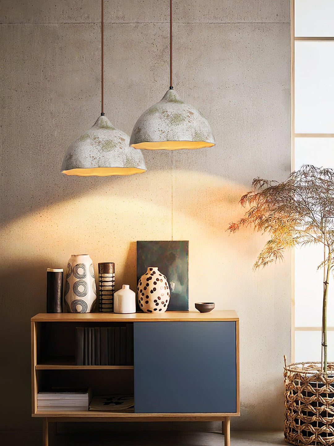 Pear Shape Ceramic Pendant Light - Vakkerlight