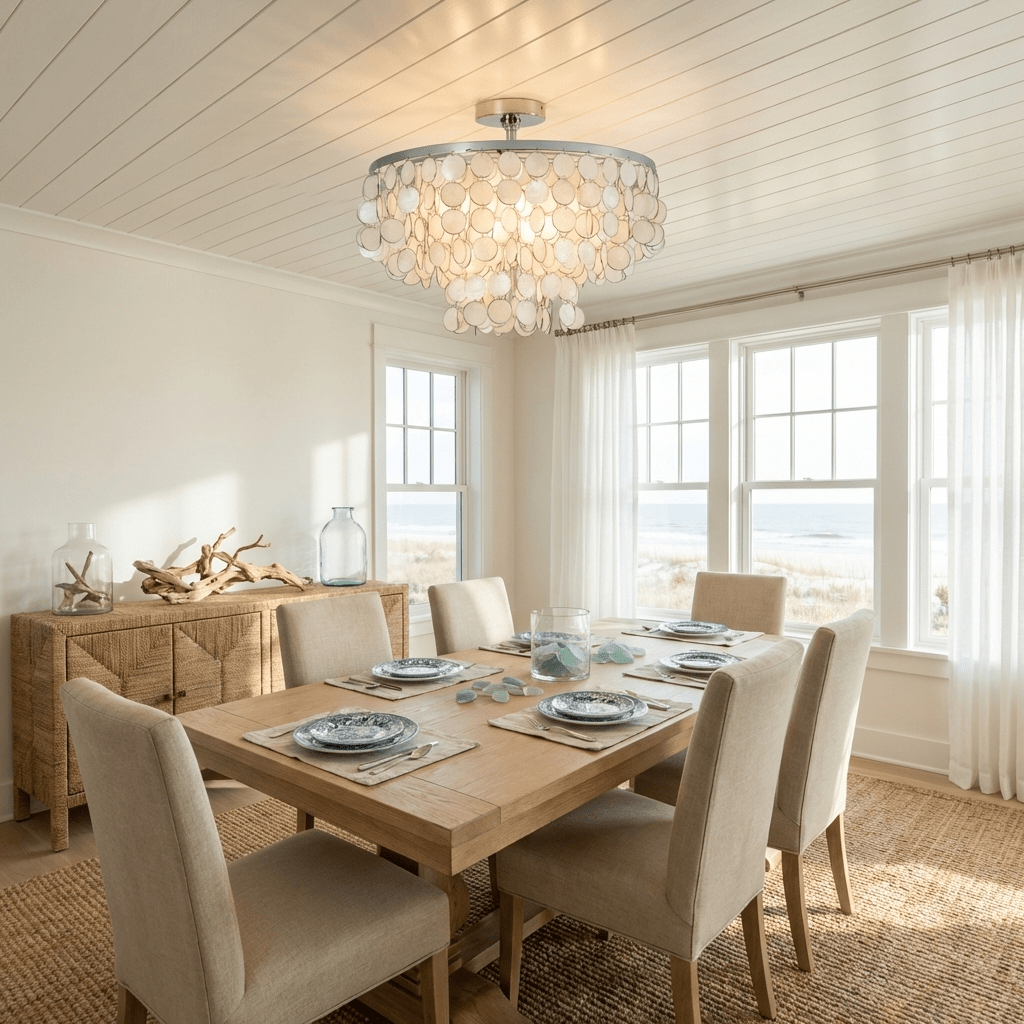 Pearl Shell Ceiling Lamp - Vakkerlight