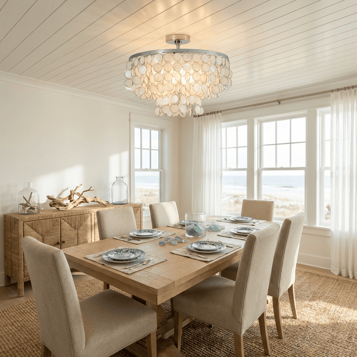 Pearl Shell Ceiling Lamp - Vakkerlight