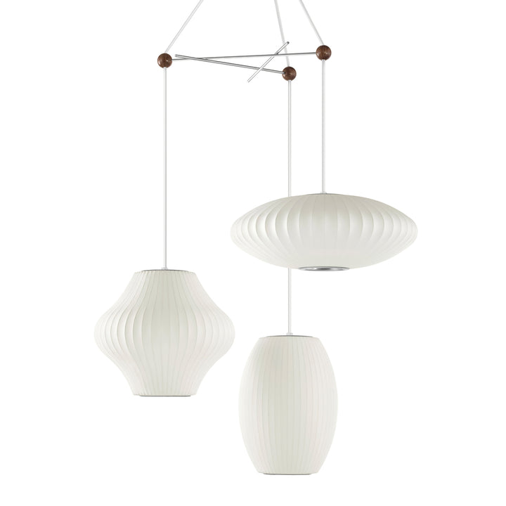 Triple Pear Bubble Pendant Lamp - Vakkerlight