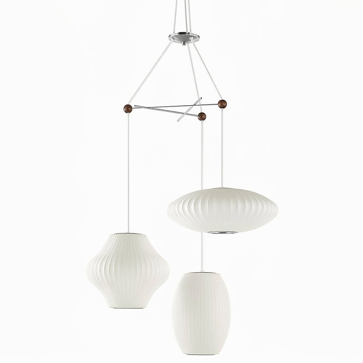 Triple Pear Bubble Pendant Lamp - Vakkerlight