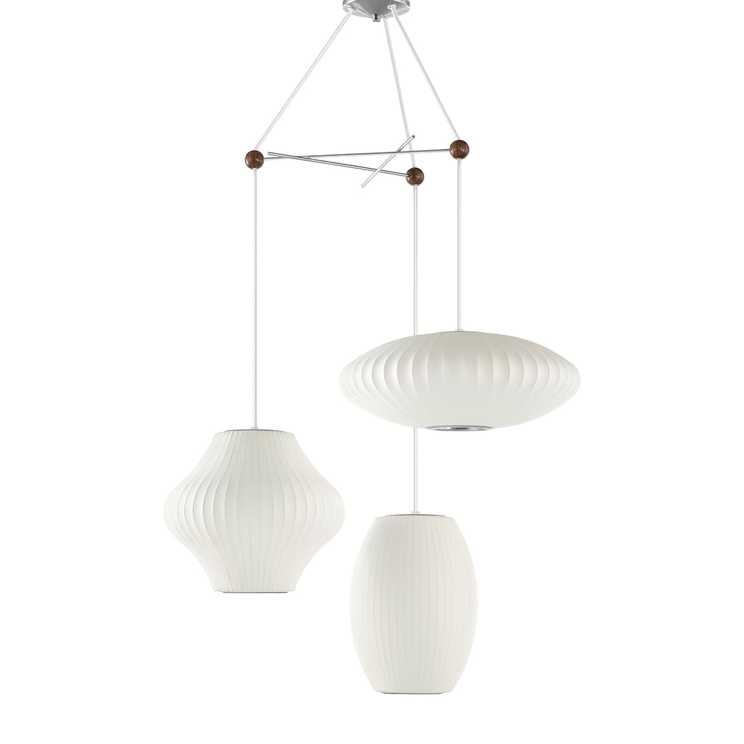 Triple Pear Bubble Pendant Lamp - Vakkerlight