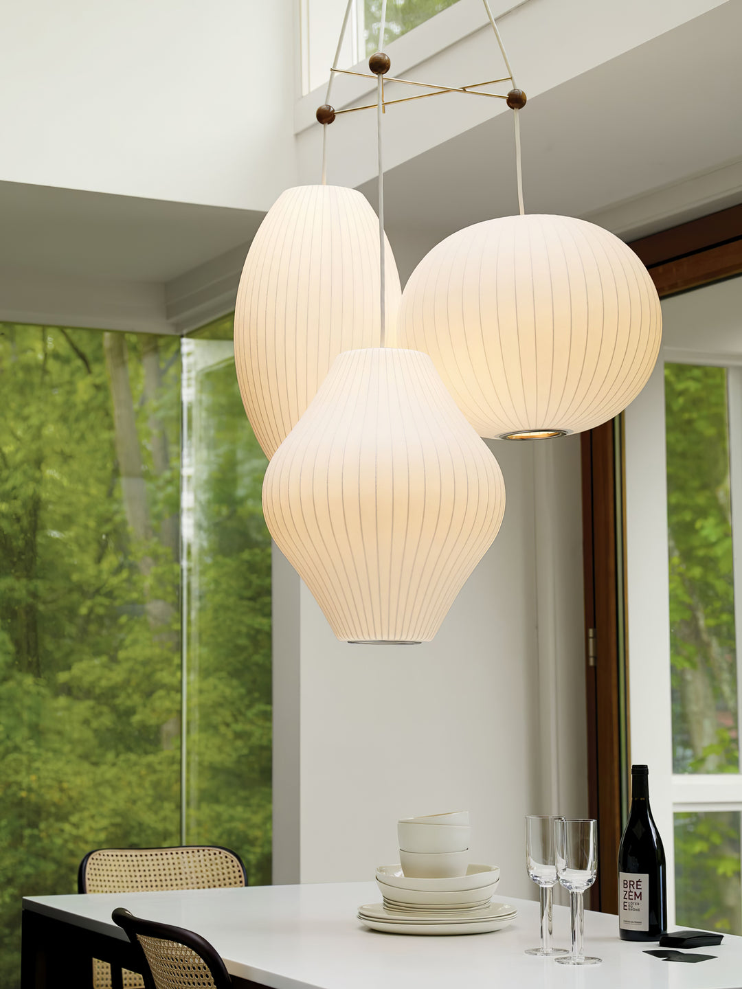 Triple Pear Bubble Pendant Lamp - Vakkerlight