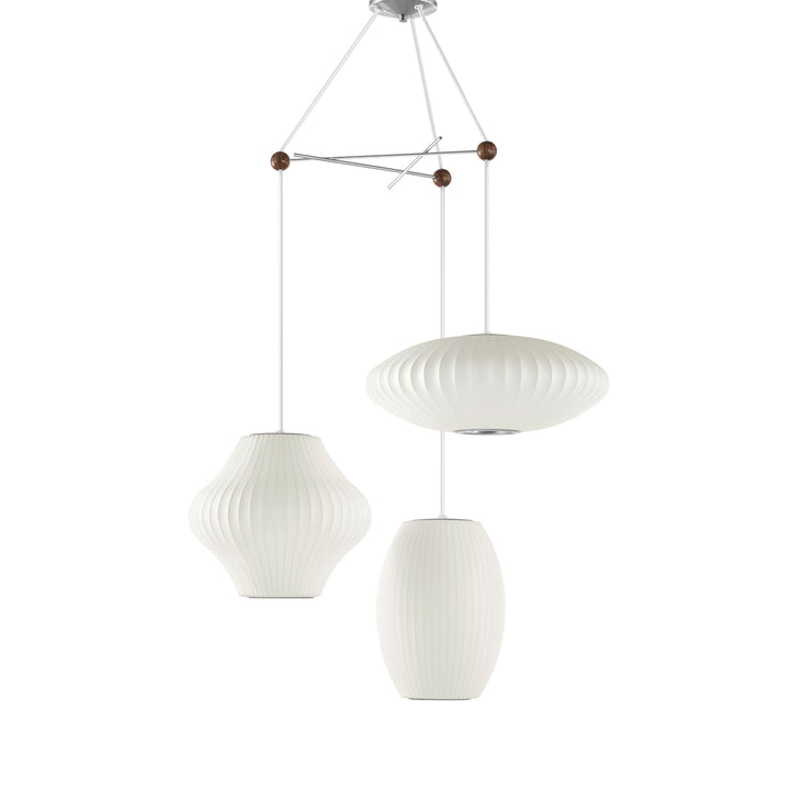 Triple Pear Bubble Pendant Lamp - Vakkerlight