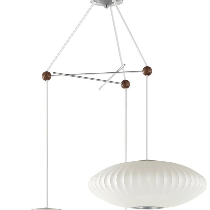 Triple Pear Bubble Pendant Lamp - Vakkerlight