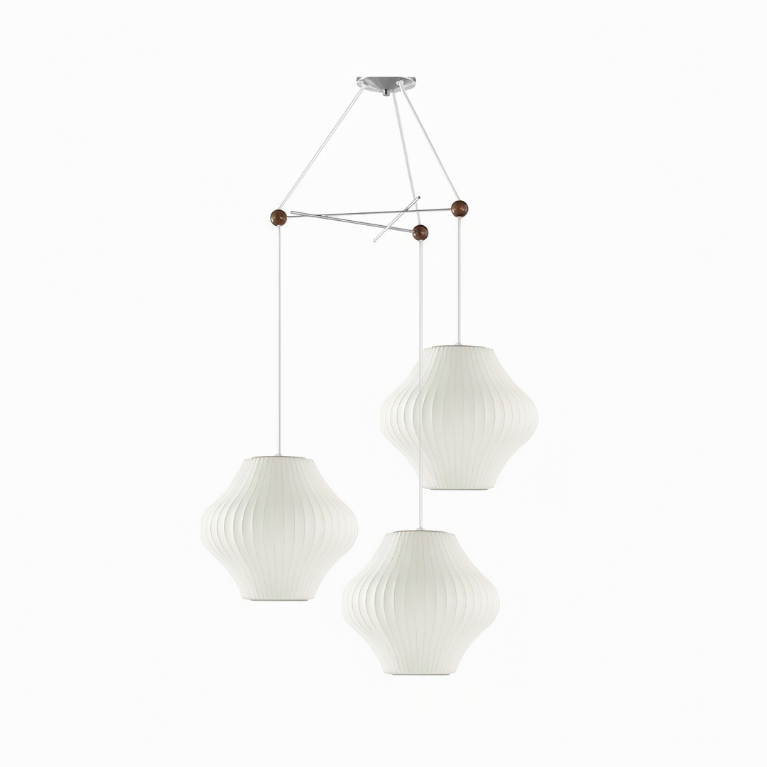 Triple Pear Bubble Pendant Lamp