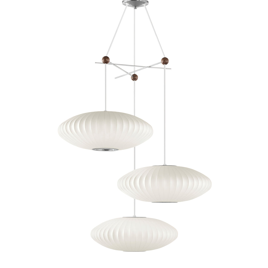 Triple Pear Bubble Pendant Lamp - Vakkerlight