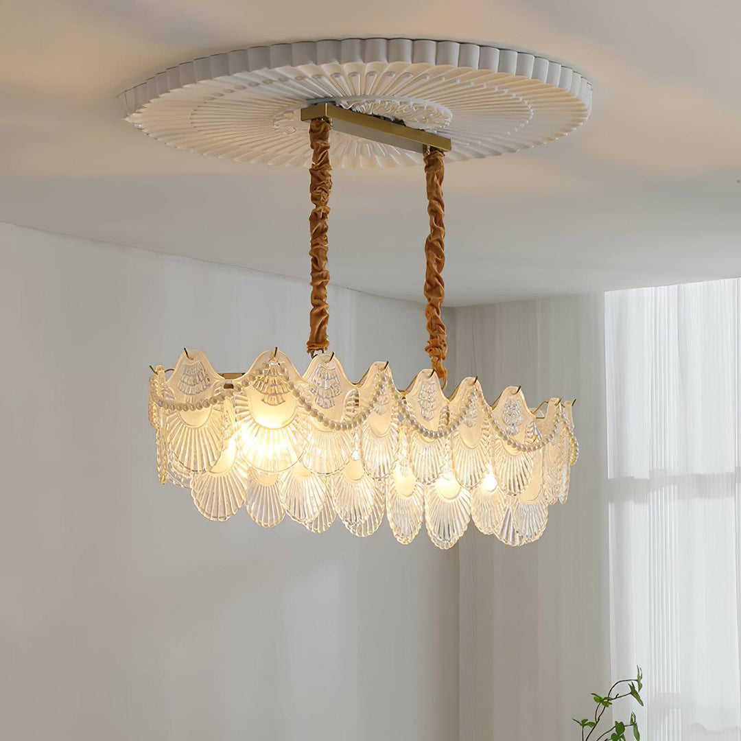 Pearl Glass Shell Chandelier - Vakkerlight