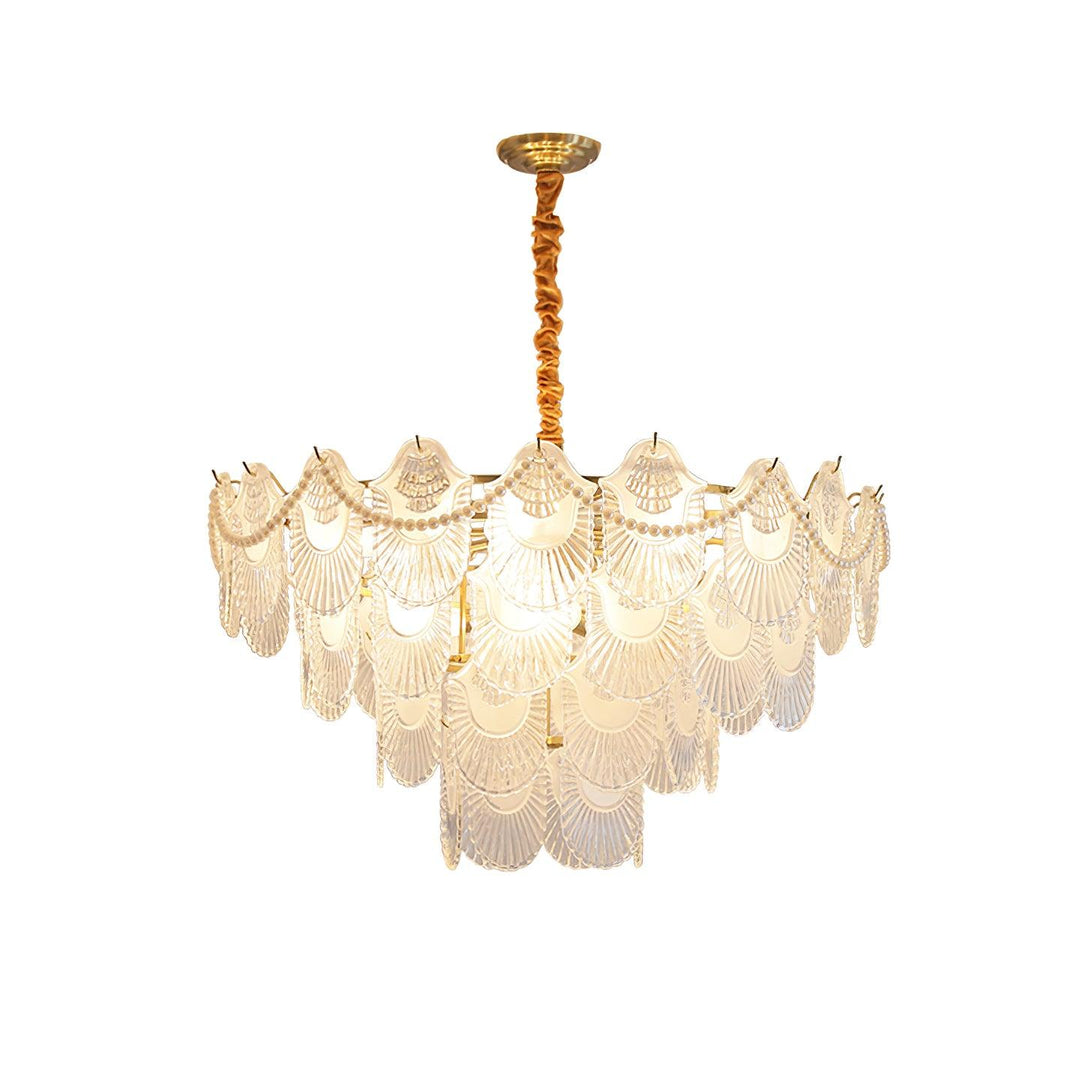 Pearl Glass Shell Chandelier - Vakkerlight