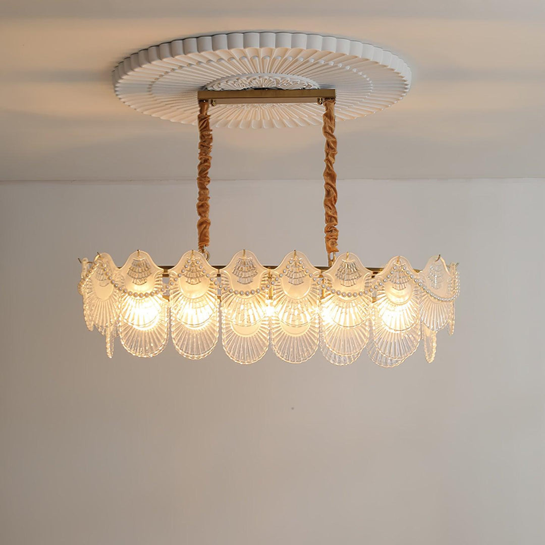 Pearl Glass Shell Chandelier - Vakkerlight