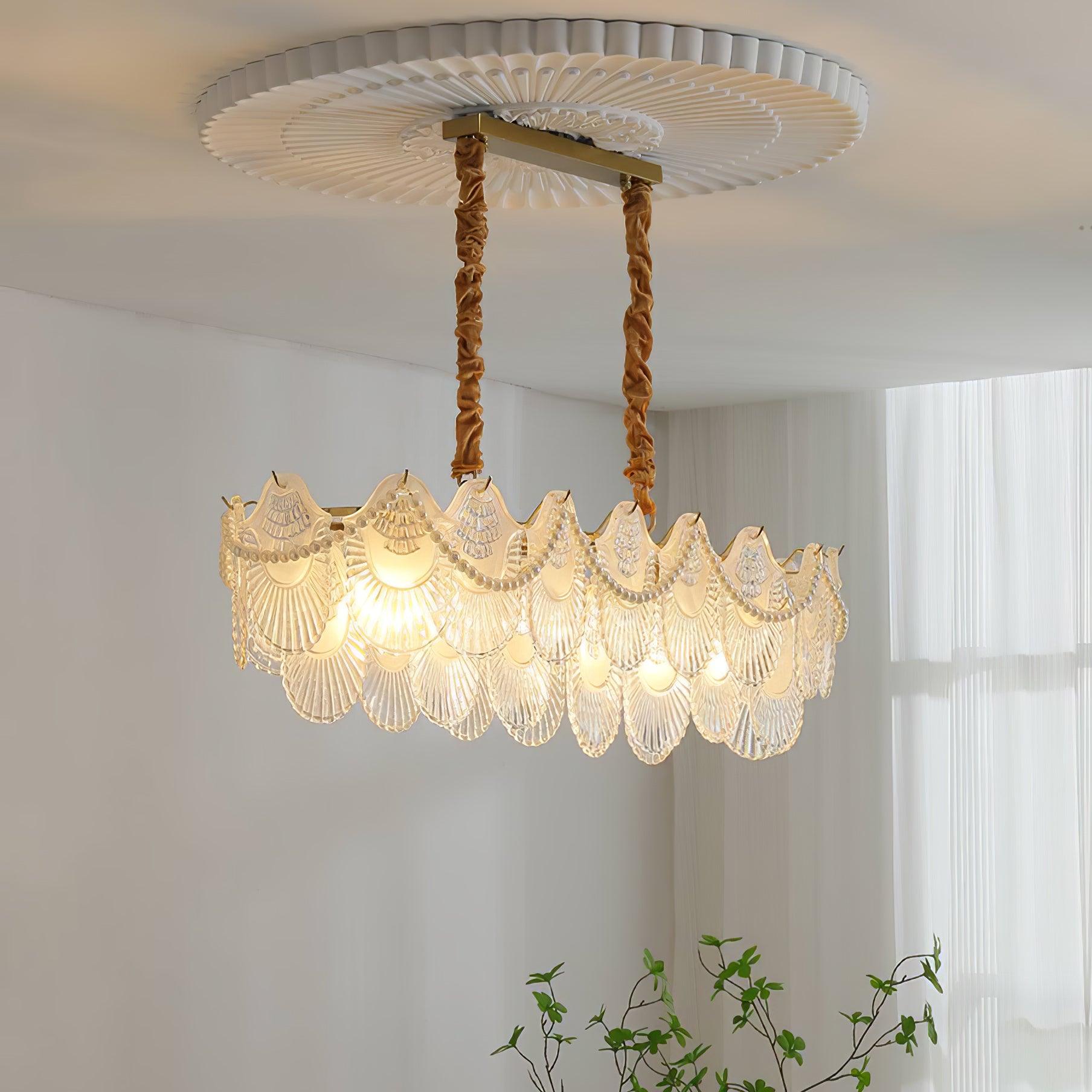 Pearl Glass Shell Chandelier – Vakkerlight