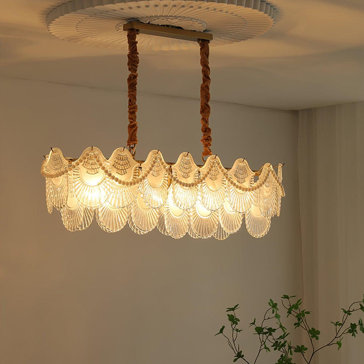 Pearl Glass Shell Chandelier - Vakkerlight