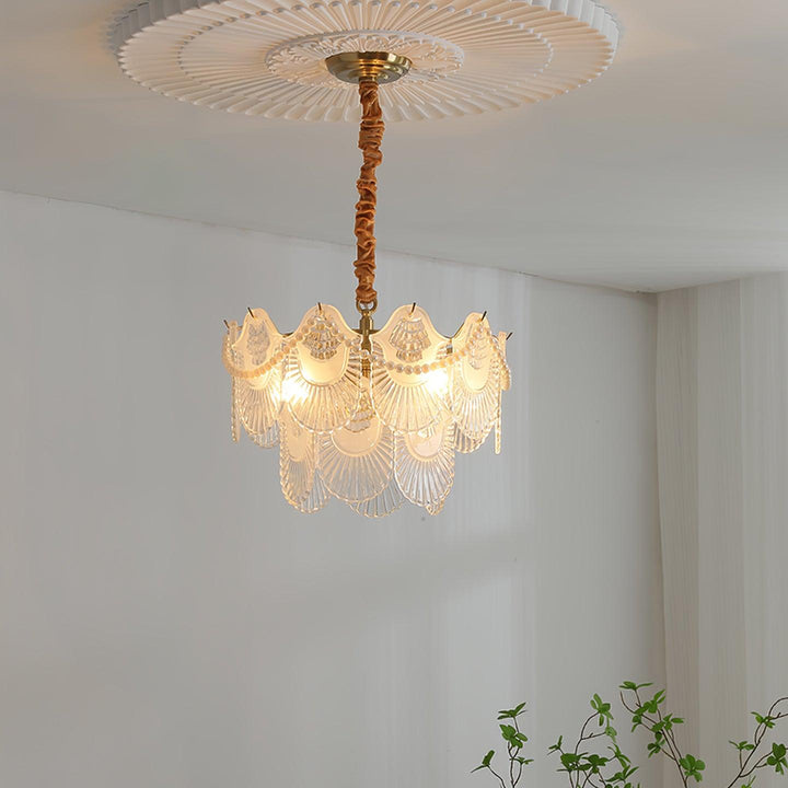 Pearl Glass Shell Chandelier - Vakkerlight