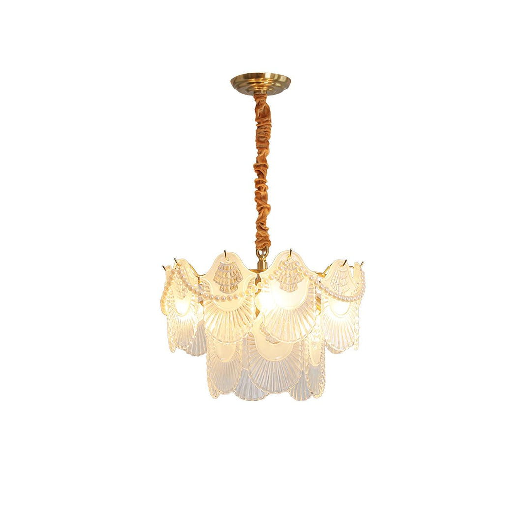 Pearl Glass Shell Chandelier - Vakkerlight