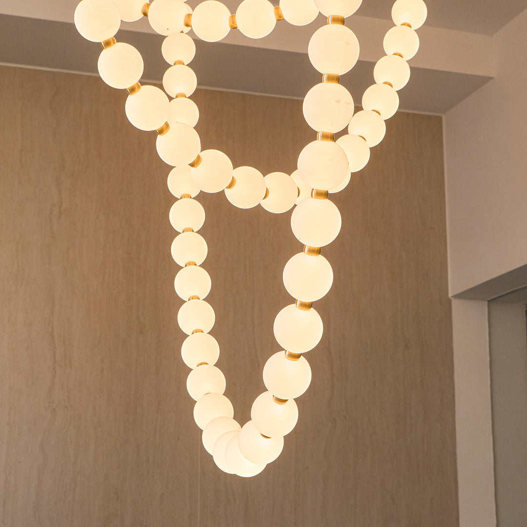 Pearl Necklace Balls Chandelier