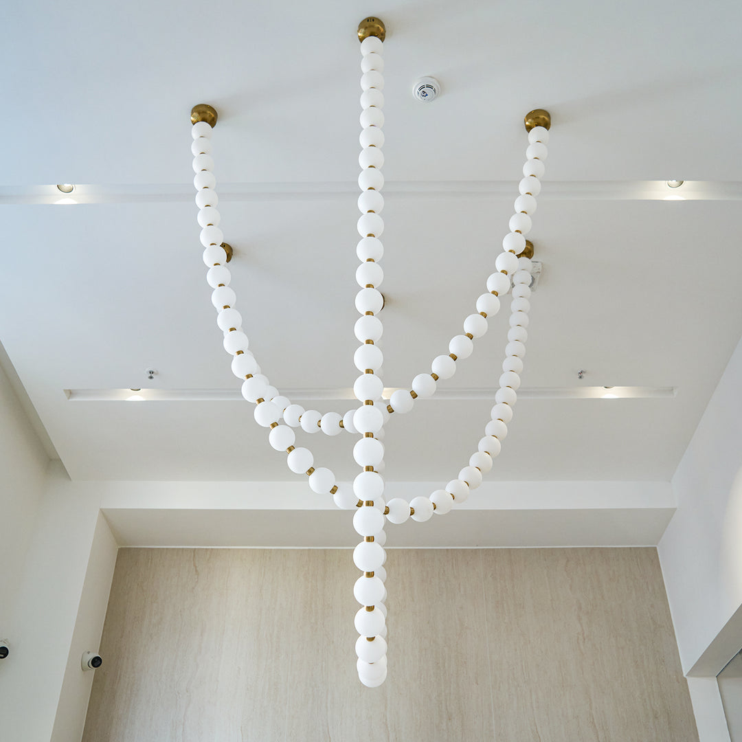 Pearl Necklace Balls Chandelier