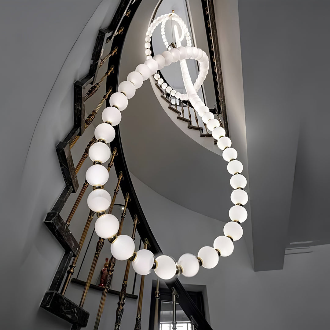 Pearl Necklace Balls Chandelier - Vakkerlight