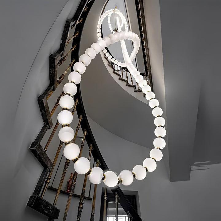 Pearl Necklace Balls Chandelier - Vakkerlight