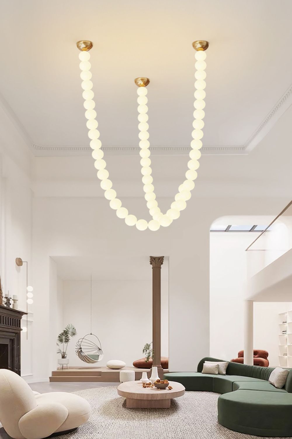 Pearl Necklace Balls Chandelier - Vakkerlight