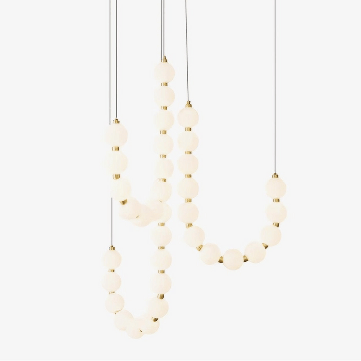 Acrylic Pearl Necklace Chandelier - Vakkerlight