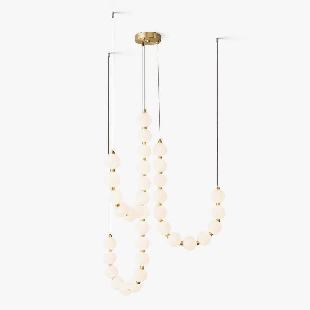 Acrylic Pearl Necklace Chandelier - Vakkerlight