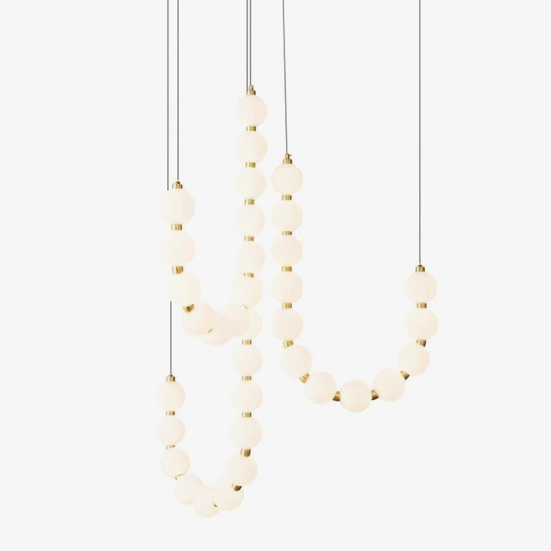 Acrylic Pearl Necklace Chandelier