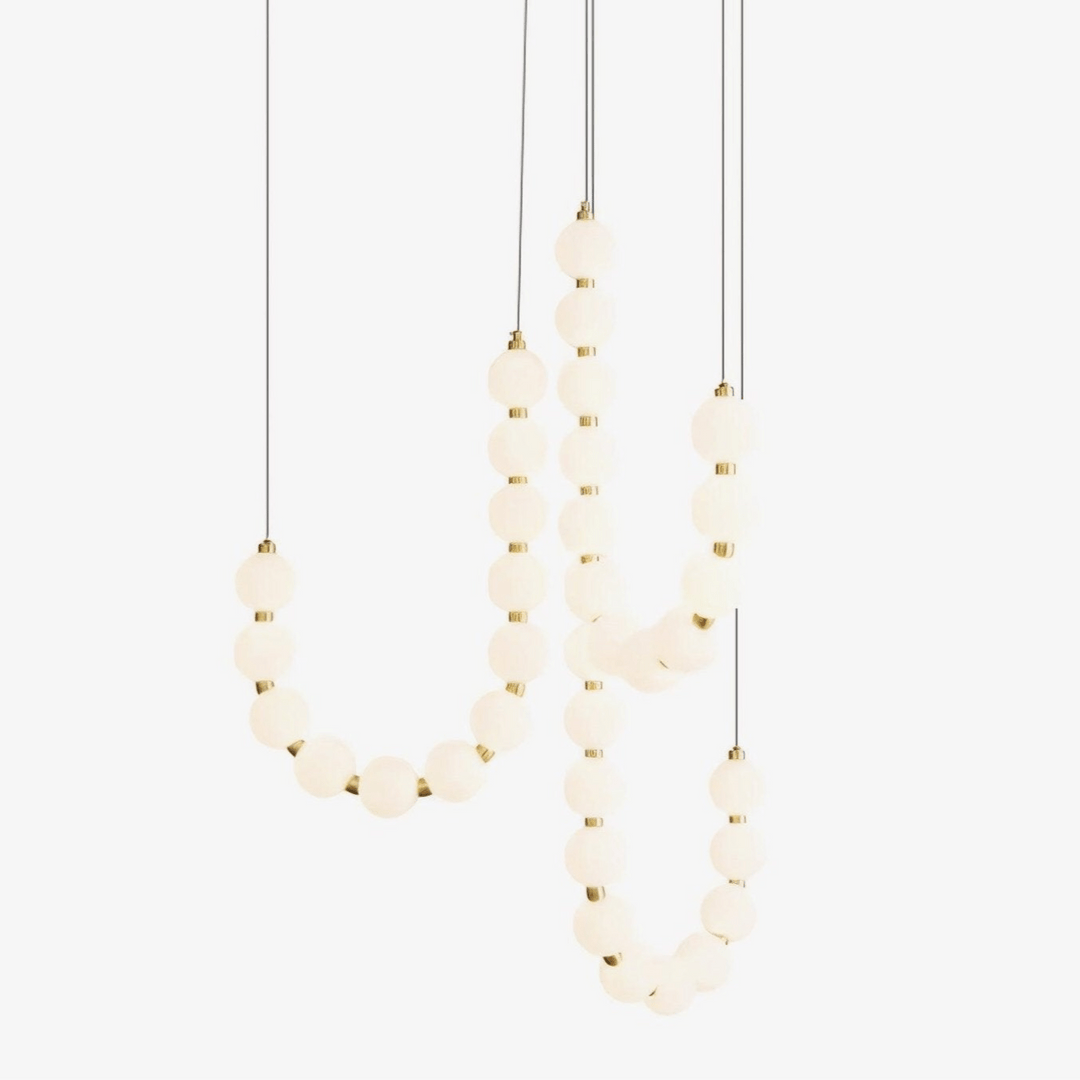 Glass Pearl Necklace Chandelier - Vakkerlight