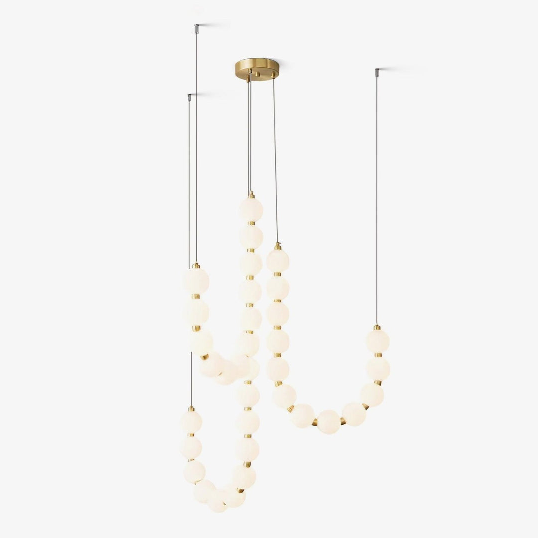 Glass Pearl Necklace Chandelier - Vakkerlight