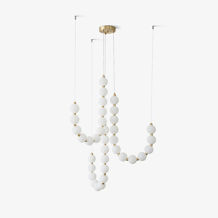 Acrylic Pearl Necklace Chandelier - Vakkerlight