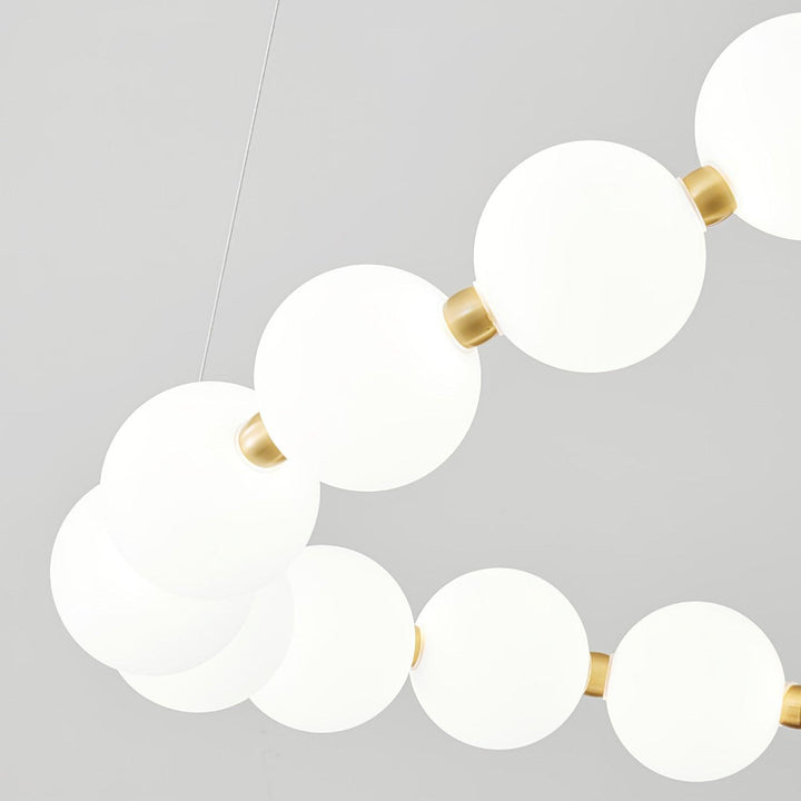 Acrylic Pearl Necklace Chandelier - Vakkerlight