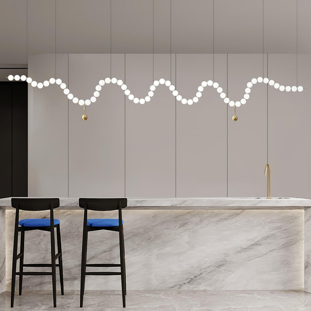 Glass Pearl Necklace Chandelier - Vakkerlight