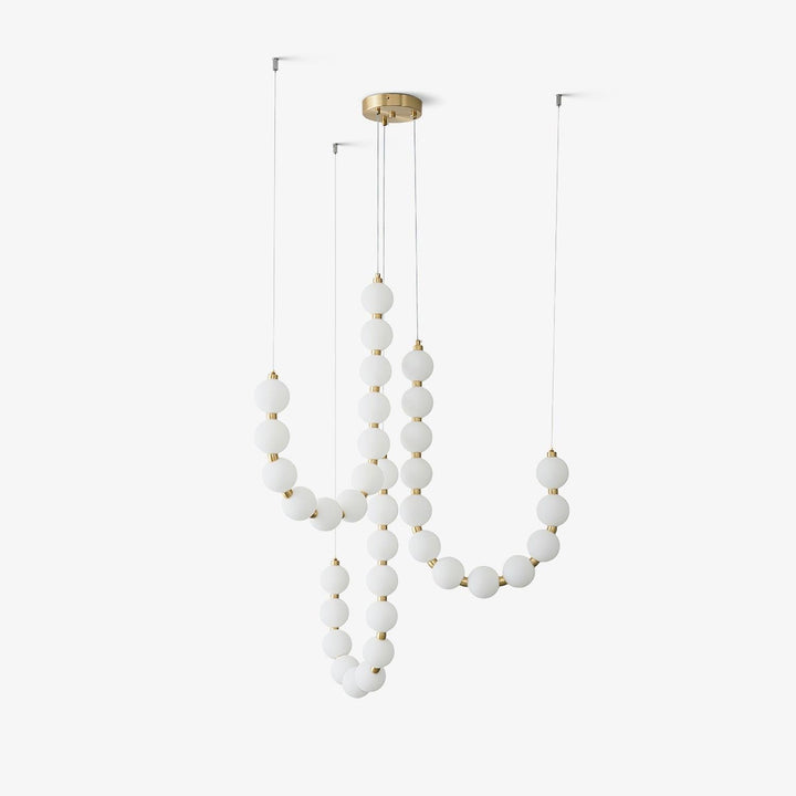 Glass Pearl Necklace Chandelier - Vakkerlight