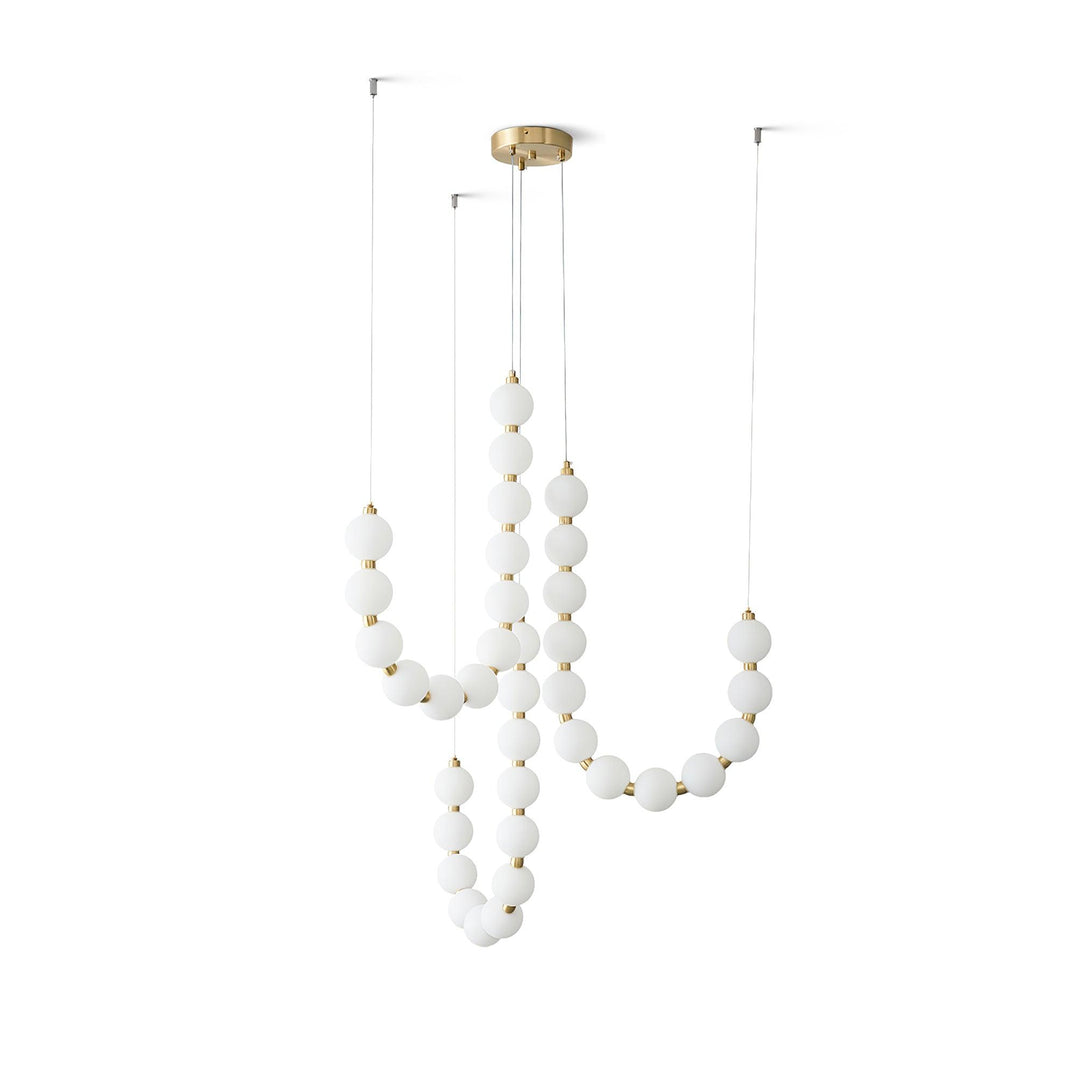 Acrylic Pearl Necklace Chandelier - Vakkerlight