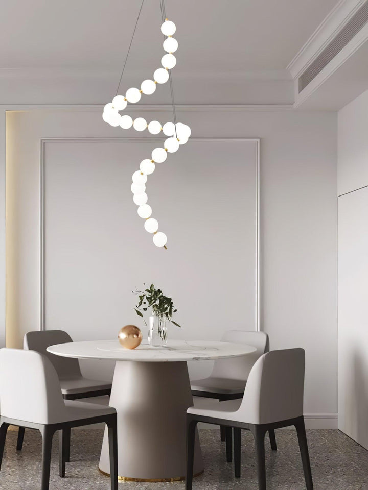 Glass Pearl Necklace Chandelier - Vakkerlight