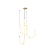 Acrylic Pearl Necklace Chandelier - Vakkerlight