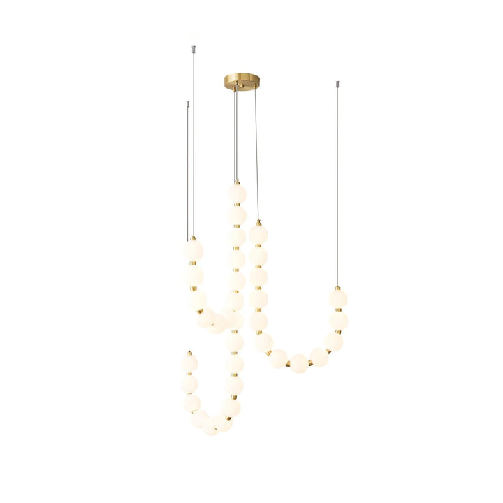 Glass Pearl Necklace Chandelier - Vakkerlight