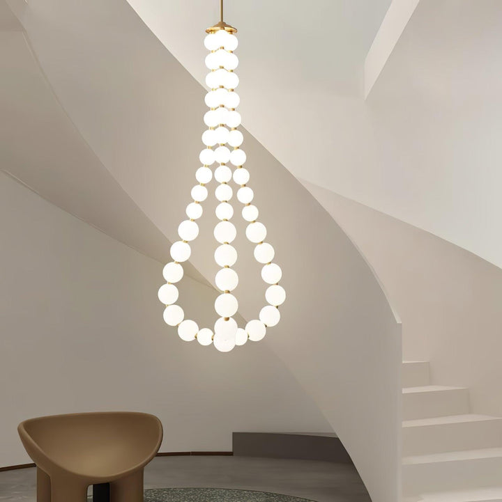 Glass Pearl Necklace Chandelier - Vakkerlight