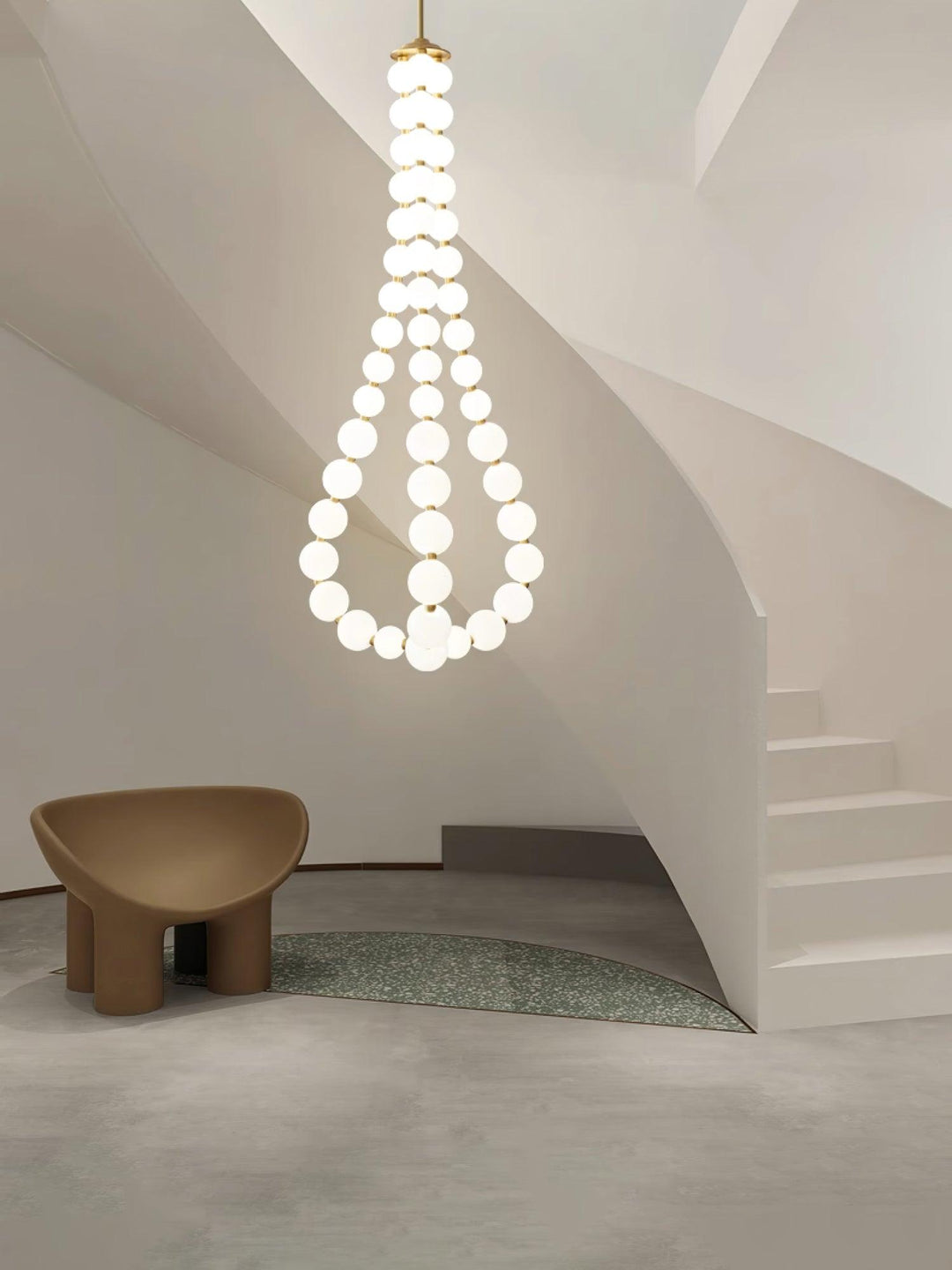 Acrylic Pearl Necklace Chandelier - Vakkerlight