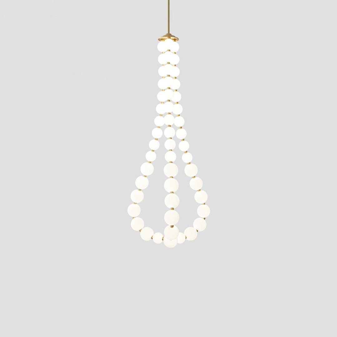 Acrylic Pearl Necklace Chandelier - Vakkerlight