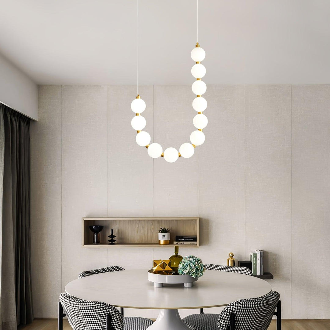 Glass Pearl Necklace Chandelier - Vakkerlight