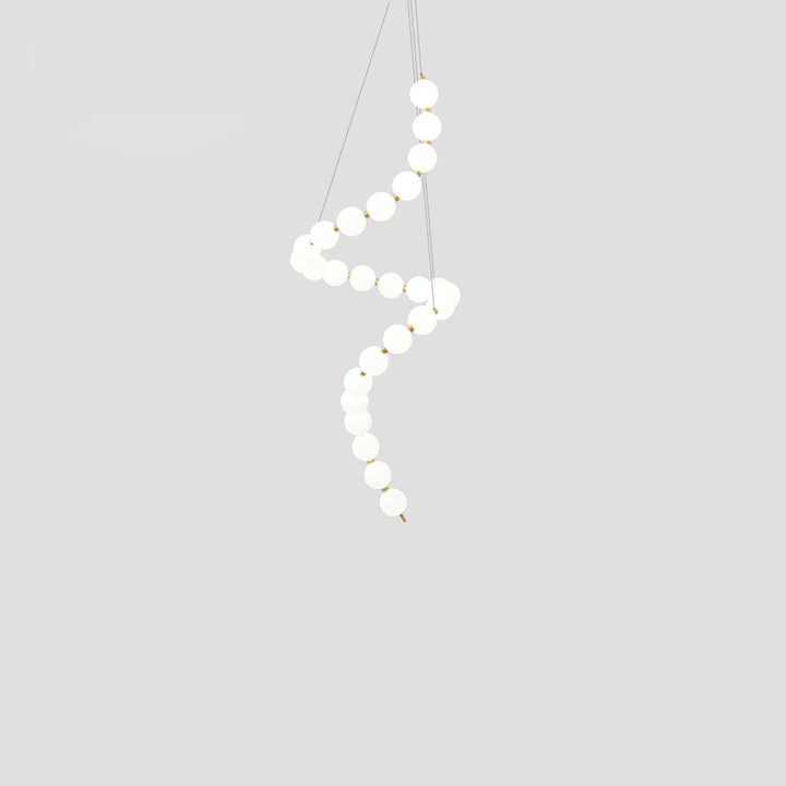 Acrylic Pearl Necklace Chandelier - Vakkerlight