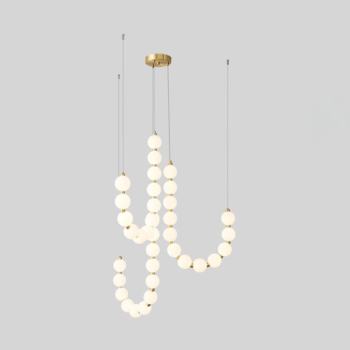 Acrylic Pearl Necklace Chandelier - Vakkerlight