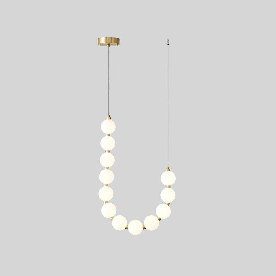 Acrylic Pearl Necklace Chandelier - Vakkerlight